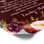 ブルゴーニュ金ゴールドフローラ結婚のプラグ抜き ポスター (角)