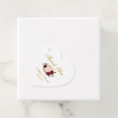 ブルゴーニュ金ゴールドフローラ結婚の感謝ハート フェイバータグ (インサイチュ)