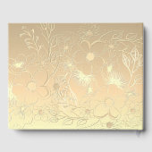 ブルゴーニュ金ゴールドフローラ結婚写真 ゲストブック (裏面)