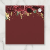 ブルゴーニュ金ゴールドフローラ蝶キンセアニェラ フェイバータグ (裏面)