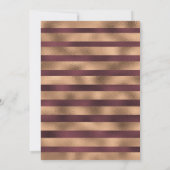 ブルゴーニュ金ゴールドフローラ誕生日招待状 招待状 (裏面)