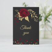 ブルゴーニュ金ゴールドフローラ黒サンキューカード サンキューカード (スタンド正面)