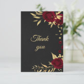 ブルゴーニュ金ゴールドフローラ黒サンキューカード サンキューカード (スタンド正面)