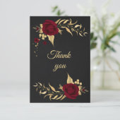 ブルゴーニュ金ゴールドフローラ黒サンキューカード サンキューカード (スタンド正面)