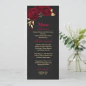 ブルゴーニュ金ゴールドフローラ黒 メニュー (スタンド正面)