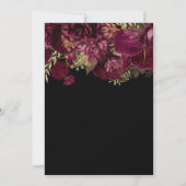 ブルゴーニュ金ゴールドフローラ80thバースデーパーティー 招待状 (裏面)