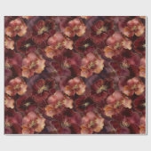 ブルゴーニュ金ゴールドフローラ ラッピングペーパー (フラット)