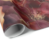 ブルゴーニュ金ゴールドフローラ ラッピングペーパー (ロールコーナー)