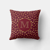 ブルゴーニュ金ゴールドモノグラエレガントム クッション (裏面)