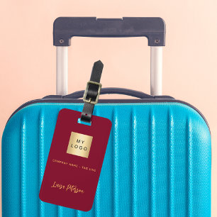 ブルゴーニュ金ゴールド会社のロゴ名 ラゲッジタグ