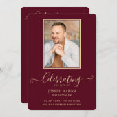 ブルゴーニュ金ゴールド写真葬祭令 プログラム (正面/裏面)