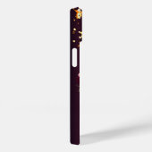 ブルゴーニュ金ゴールド星の花の幾何学的モノグラム Case-Mate iPhoneケース (裏面 / 右)