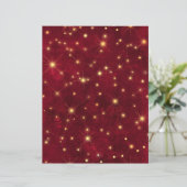 ブルゴーニュ金ゴールド星座パターンスクラップブック紙 (スタンド正面)