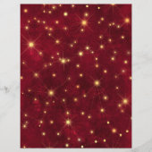 ブルゴーニュ金ゴールド星座パターンスクラップブック紙 (正面)