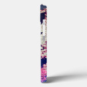 ブルゴーニュ金ゴールド植物輝く抽象芸術シグネチャー Case-Mate iPhoneケース (裏面 / 左)