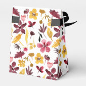 ブルゴーニュ金ゴールド水彩フローラありがとう フェイバーボックス (裏面サイド)