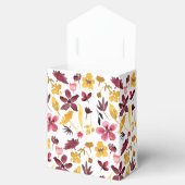 ブルゴーニュ金ゴールド水彩フローラありがとう フェイバーボックス (オープン)