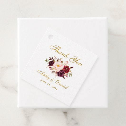 ブルゴーニュ金ゴールド結婚フローラの感謝 フェイバータグ (インサイチュ)