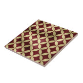 ブルゴーニュ金ゴールド金属皮パターン タイル (側面)