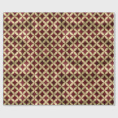 ブルゴーニュ金ゴールド金属皮パターン ラッピングペーパー (フラット)