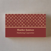 ブルゴーニュ金ゴールド（紋章の）フラ・ダ・リマーケティングコピーライター 名刺