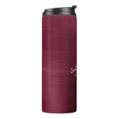 ブルゴーニュ金属箔モノグラム花嫁のお気に入り タンブラー (回転左)