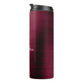 ブルゴーニュ金属箔モノグラム花嫁のお気に入り タンブラー (回転右)