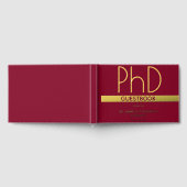 ブルゴーニュ金箔PhD卒業 ゲストブック (全面)