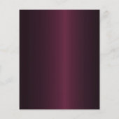 ブルゴーニュ銀フローラ予算結婚式招待状 チラシ (裏面)