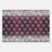 ブルゴーニュ銀名誕生日 ラッピングペーパーシート (正面)