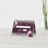 ブルゴーニュ銀結婚の花座席表 カード (裏面)