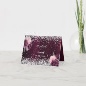 ブルゴーニュ銀結婚の花座席表 カード (正面)