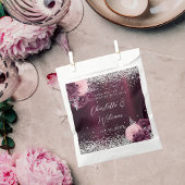 ブルゴーニュ銀花模様結婚ズ フェイバーバッグ