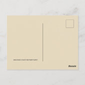 ブルゴーニュ開花ボホフローラブライダルシャワー招待状 ポストカード (裏面)