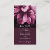 ブルゴーニュ開花名刺 名刺 (裏面)