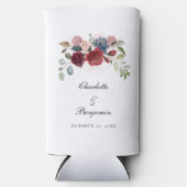 ブルゴーニュ開花素朴フローラ結婚披露宴 スリム缶クーラー (正面)