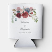 ブルゴーニュ開花素朴フローラ結婚披露宴 缶クーラー (正面)