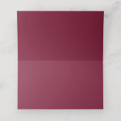 ブルゴーニュ開花結婚フローラの招待状 プレイスカード (内部開封)