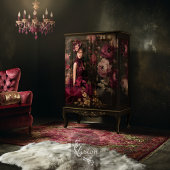 ブルゴーニュ開花、ダークムーディーズ、牡丹フローラ 薄葉紙