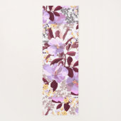 ブルゴーニュ離れーズ紫花の模様 | モノグラム ヨガマット (裏面)