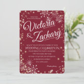 ブルゴーニュ雪とスパークル結婚ズ 招待状 (スタンド正面)