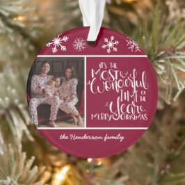 ブルゴーニュ雪の結晶の素晴らしい季節 オーナメント