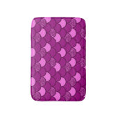 ブルゴーニュ魚鱗グリッター効果 バスマット (正面縦)