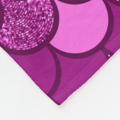 ブルゴーニュ魚鱗グリッター効果 フリースブランケット (角)