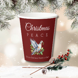 ブルゴーニュ鳩 クリスチャン クリスマス 紙コップ