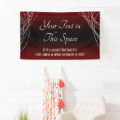 ブルゴーニュ黒グラデーションライトあなたの文字を追加カスタム 横断幕 (インサイチュ)