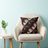 ブルゴーニュ黒タン白ろうけつ染めのような対角線タイル クッション (椅子)