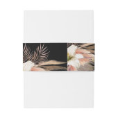 ブルゴーニュ黒フローラ結婚ズベリーバンド 招待状ベリーバンド (裏面例)