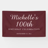 ブルゴーニュ100th誕生日パーティバナー 横断幕 (横)