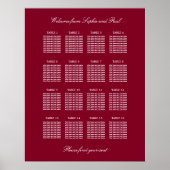 ブルゴーニュ16台結婚座席表ポスター ポスター (正面)